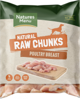 Natures Menu Poultry Breast Chunks Raw Chew 1kg